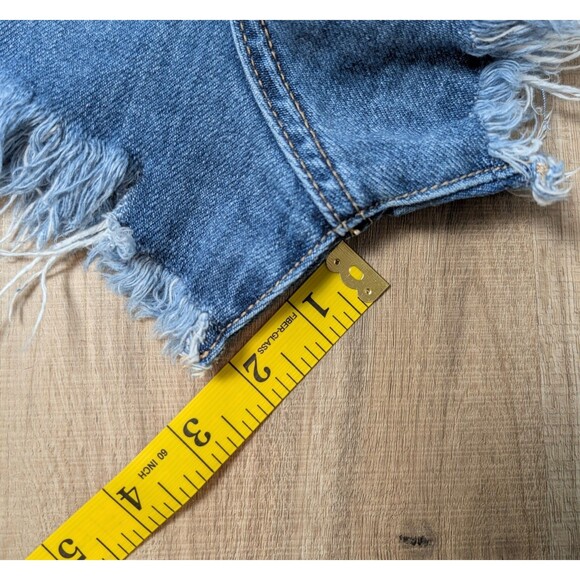 Free People We The Free Size 31 Cut Off Denim Shorts Button Fly Cotton Lot Of 2 - Picture 7 of 13